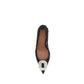 Black Fabric High Heel Pumps