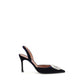 Blue Velvet High Heel Pumps