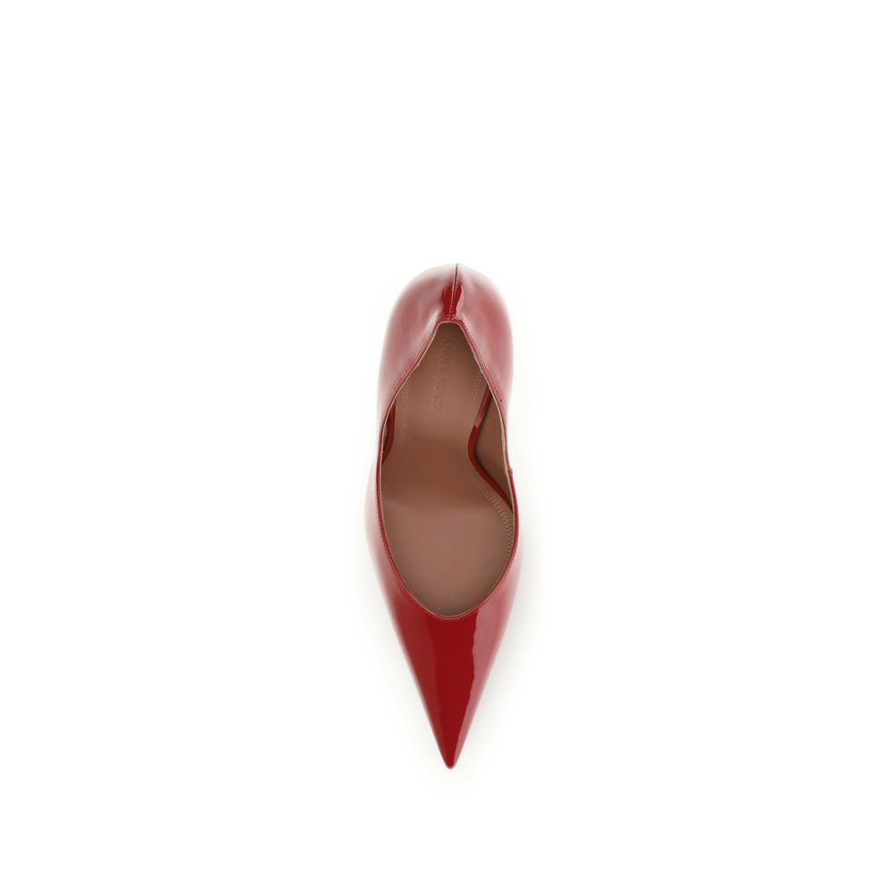 Red Calf Leather Bos Taurus High Heel Pumps