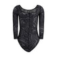 Black Polyamide Bodysuit