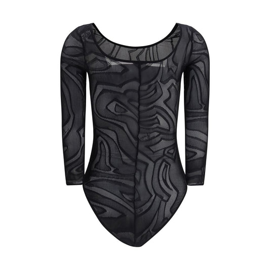 Black Polyamide Bodysuit