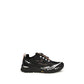 Black Polyester Athletic Sneakers