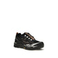 Black Polyester Athletic Sneakers