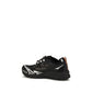 Black Polyester Athletic Sneakers