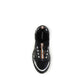 Black Polyester Athletic Sneakers