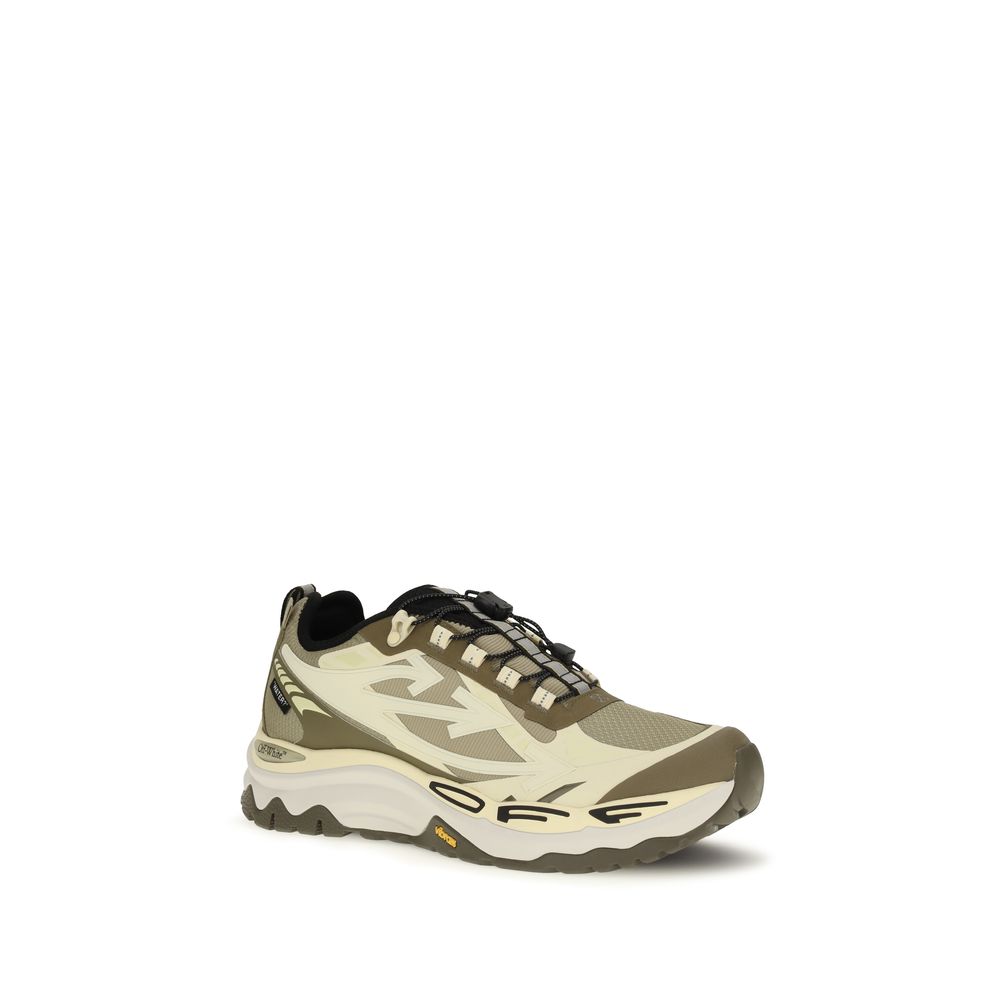 Bicolor Polyester Athletic Sneakers