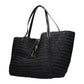 Black Raffia Shoulder Bag