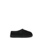 Black Suede Leather Mules