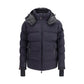 Blue Polyamide Full-Length Jacket