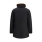 Black Cotton Full-Length Jacket