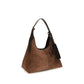 Brown Suede Leather Shoulder Bag
