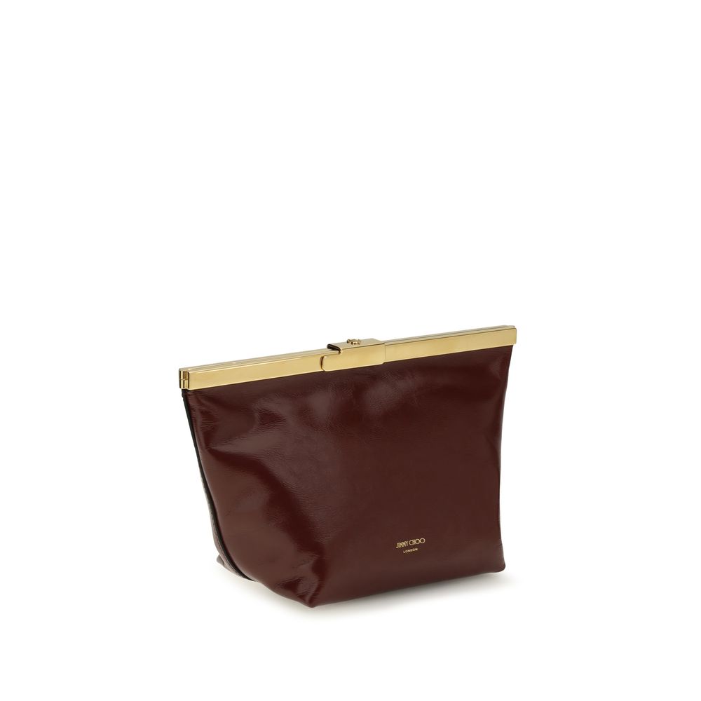 Bordeaux Calf Leather Bos Taurus Clutch Bag