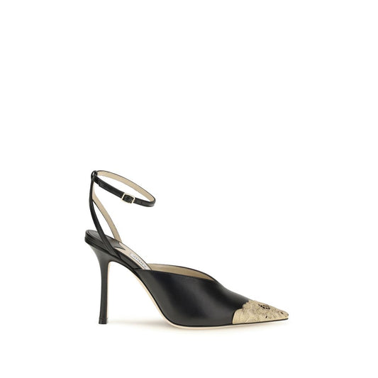 Black Calf Leather Bos Taurus High Heel Pumps