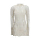 White Polyamide Casual Dress