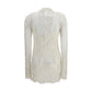White Polyamide Casual Dress