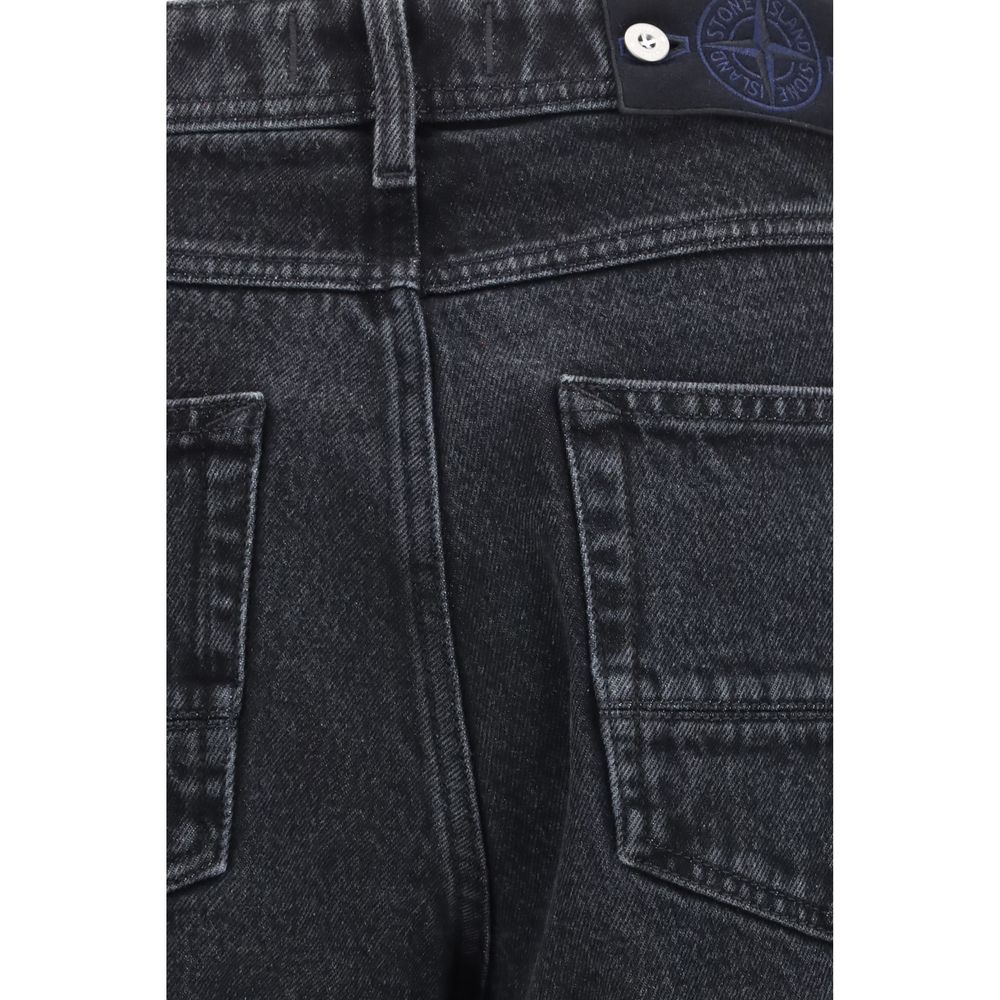 Black Cotton Jeans Denim