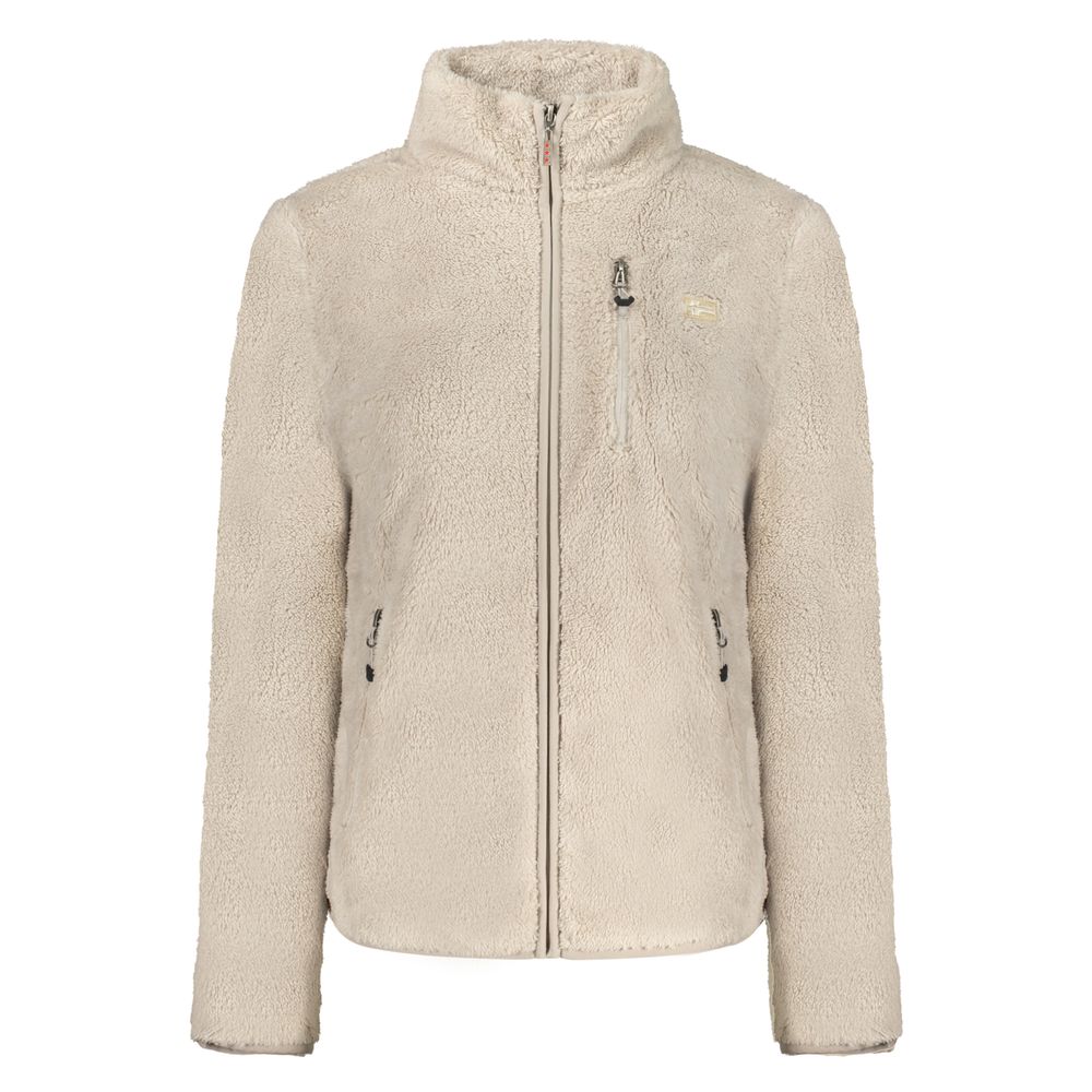 Beige Polyester Women Sweater