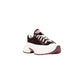 Bordeaux Leather Chunky Sneakers
