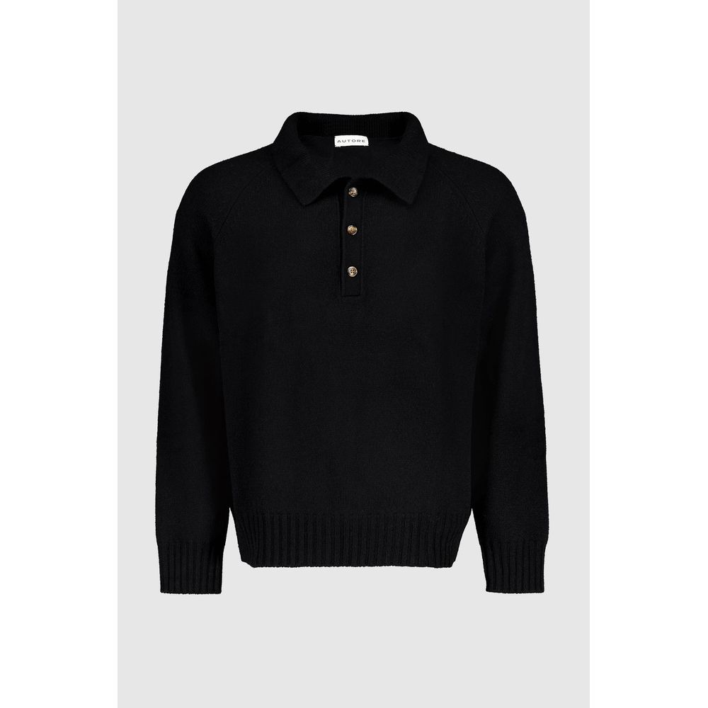 Black Wool Sweatshirt
