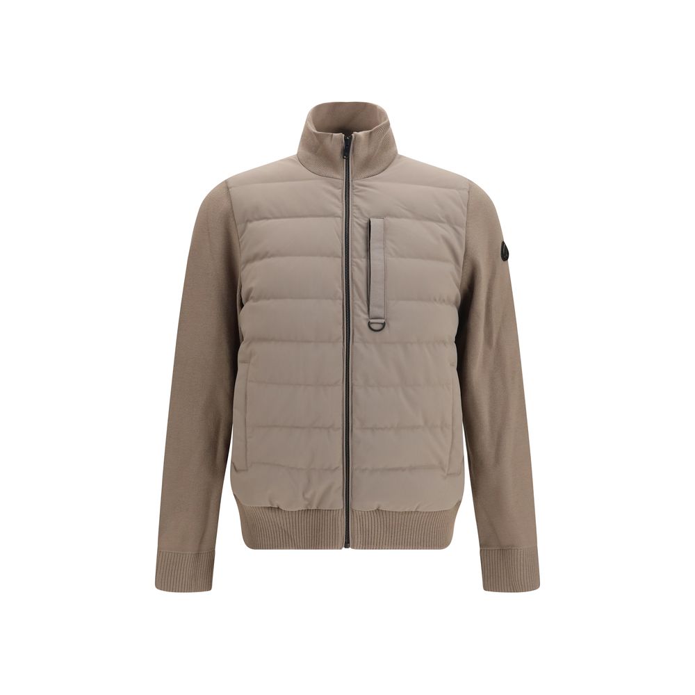 Bicolor Viscose Full-Length Jacket