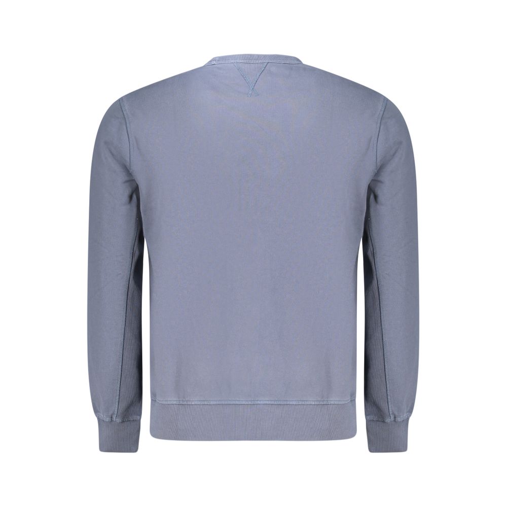 Blue Cotton Men's Sweatshirt