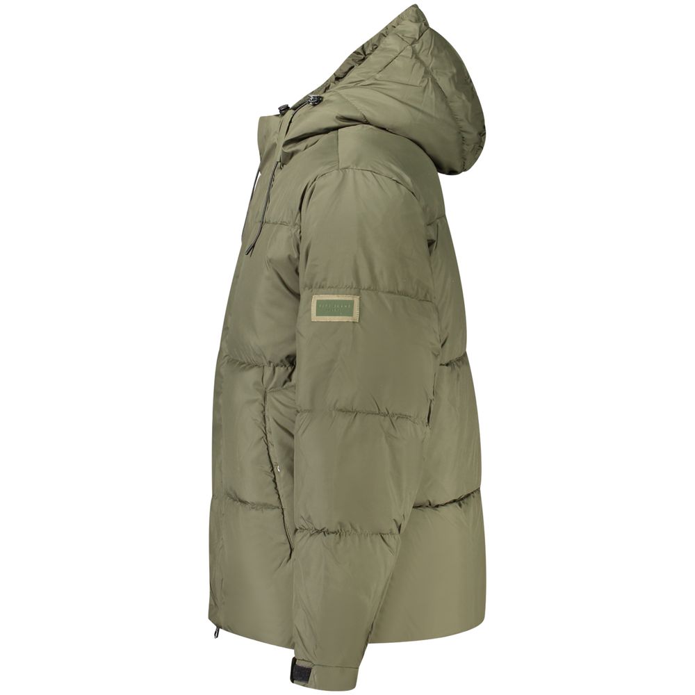 Verde Polyester Mens Jacket