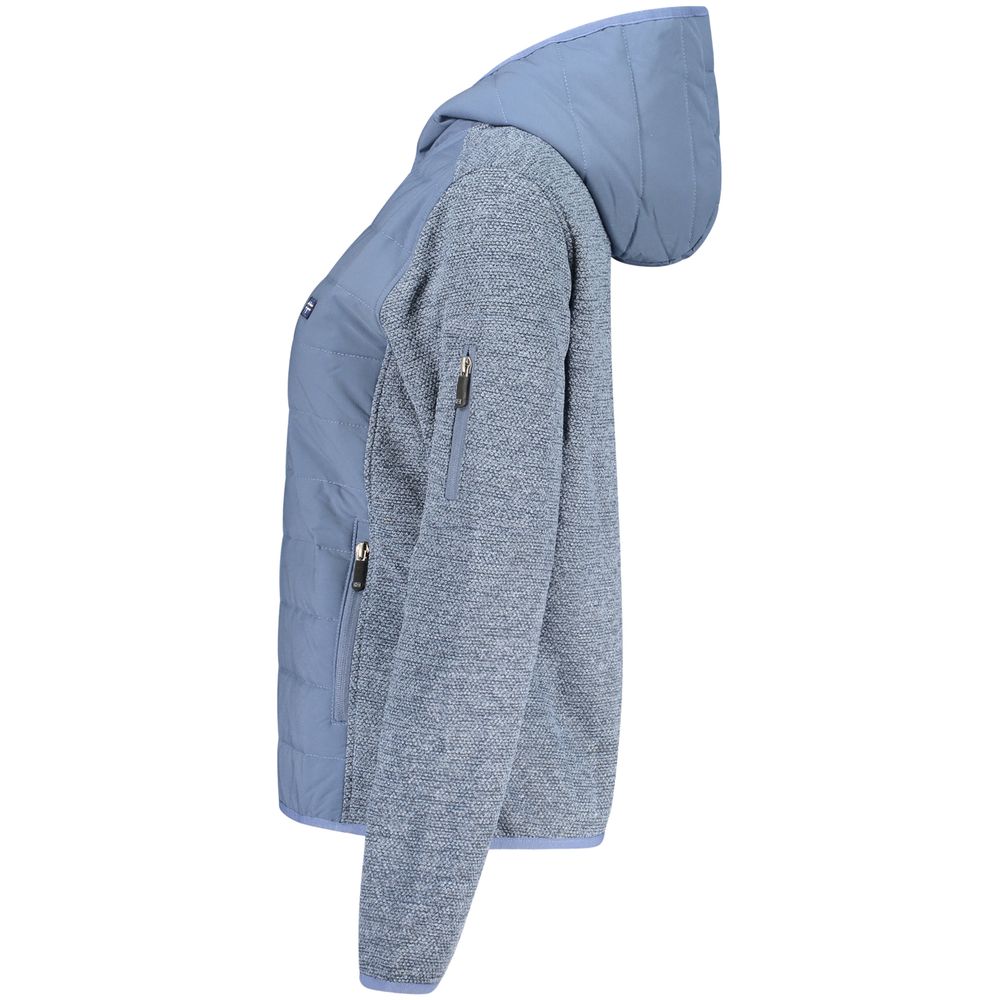 Blue Polyester Women's Jacket