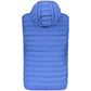 Blue Polyester Sleeveless Jacket