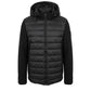 Black Polyester Men Jacket