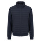 Blue Polyester Men Jacket