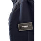 Blue Polyester Men Jacket