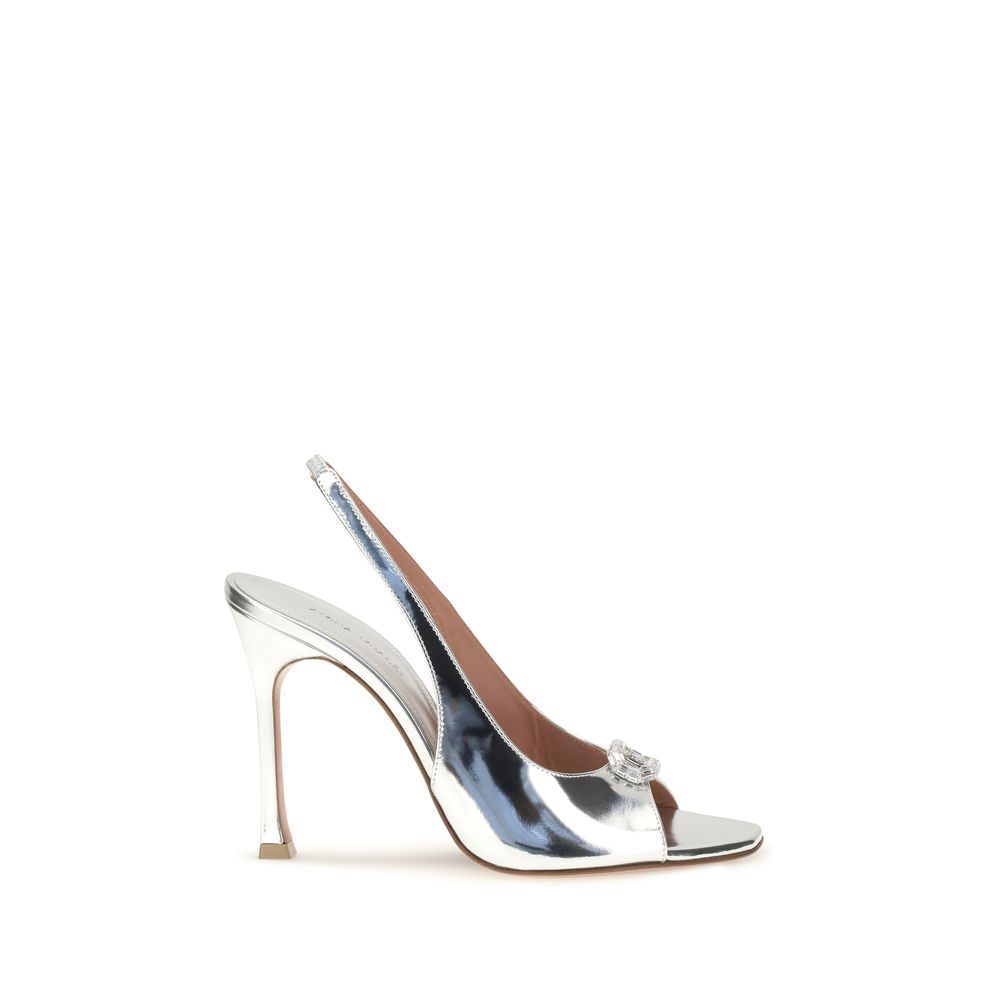 Silver Calf Leather Bos Taurus Sandals