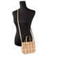 Coach Mini City Gingham Straw Tote Crossbody Bag