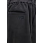 Black Polyester Athletic Pants