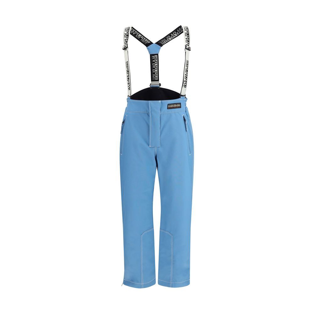 Blue Polyester Athletic Pants