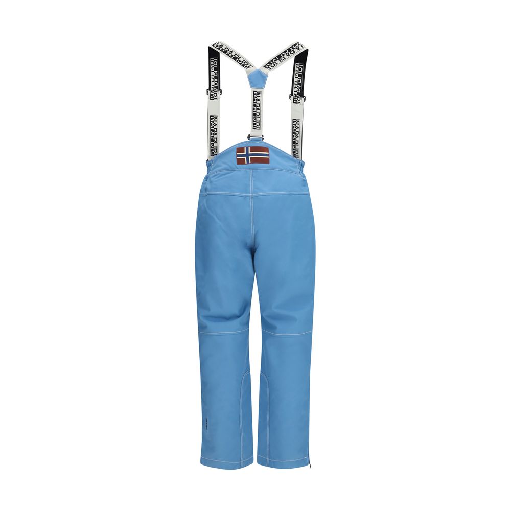 Blue Polyester Athletic Pants