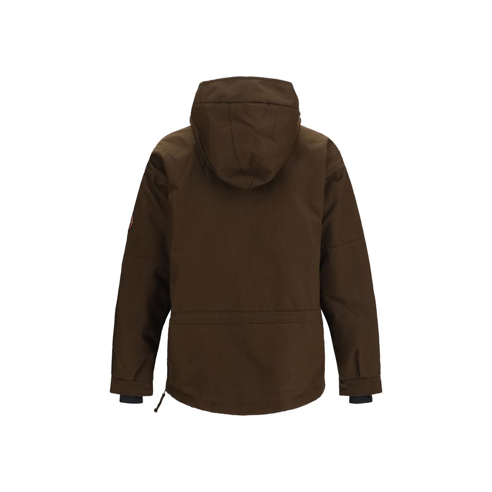 Brown Polyamide Shell Jacket
