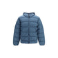 Blue Polyamide Full-Length Jacket