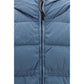 Blue Polyamide Full-Length Jacket