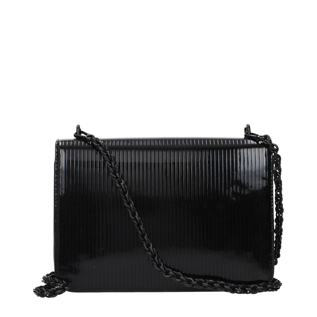 Black Leather Crossbody Bag