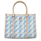 Light Blue Fabric Handbag
