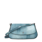 Blue Leather Crossbody Bag