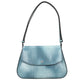 Blue Leather Shoulder Bag