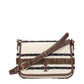 Beige Fabric Crossbody Bag