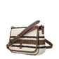 Beige Fabric Crossbody Bag