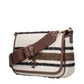 Beige Fabric Crossbody Bag