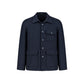 Blue Cashmere Full-Length Jacket