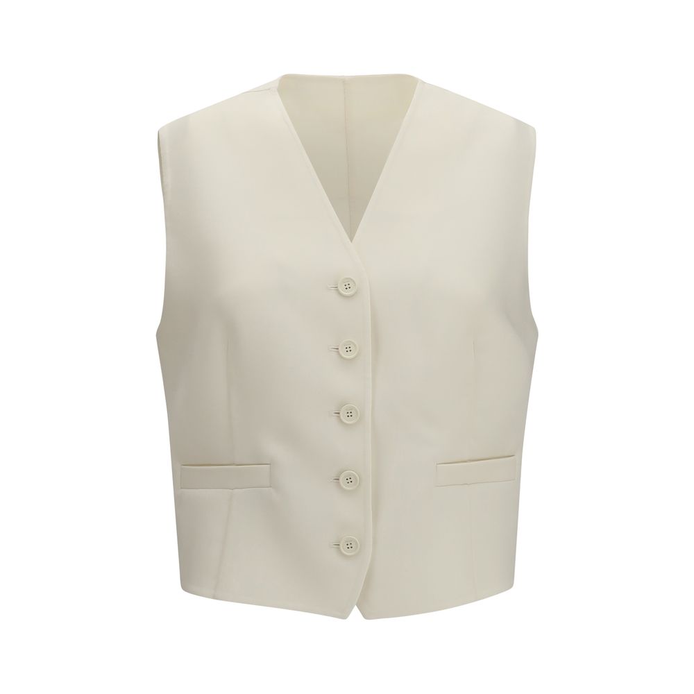 Beige Wool Oves Aries Waistcoat