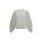 White Cotton Sweatshirt