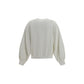 White Cotton Sweatshirt